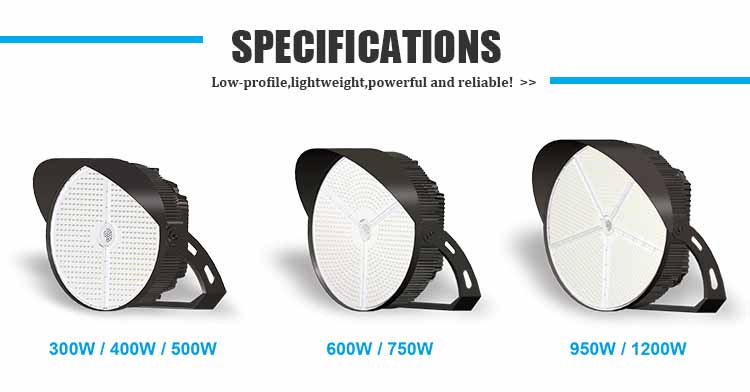 7years warranty 300w 1200w led flood light spot light